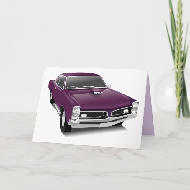 tarjeta de felicitación del gto de Pontiac del (Anverso)