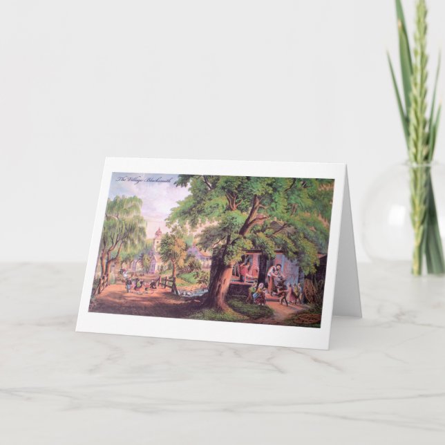 Tarjeta de felicitación del herrero del pueblo (Anverso)