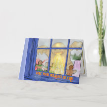 Tarjeta de felicitación del hombre de pan de jengi