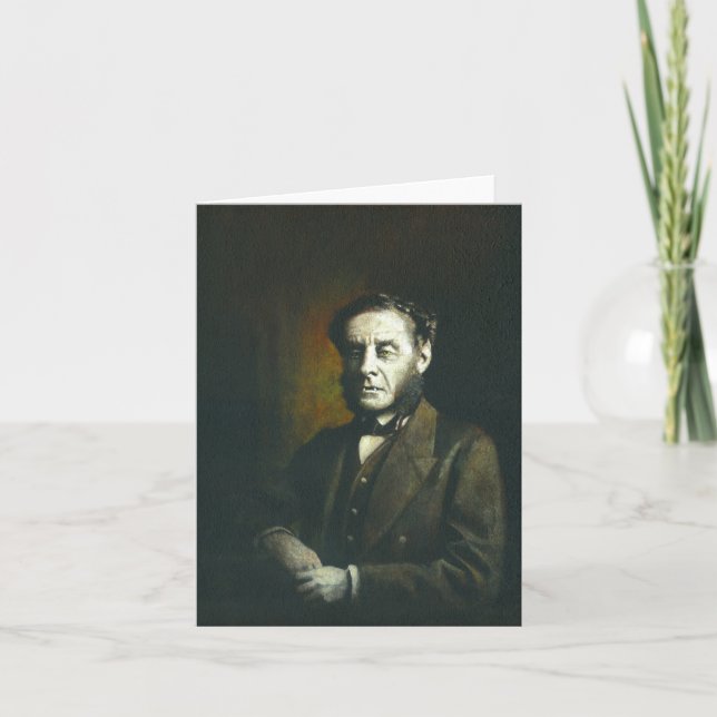 Tarjeta de Felicitación del Hombre Lobo Victoriano (Anverso)