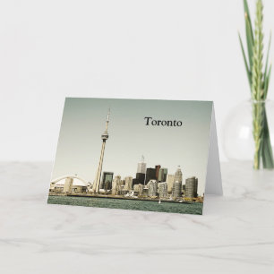 Tarjeta de felicitación del horizonte de Toronto