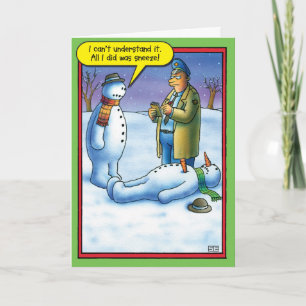 Tarjeta de felicitación del humor del navidad del