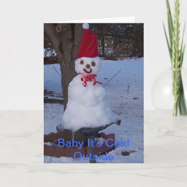 Tarjeta de felicitación del invierno (Anverso)