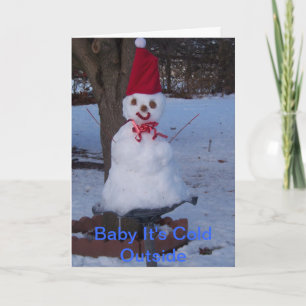 Tarjeta de felicitación del invierno