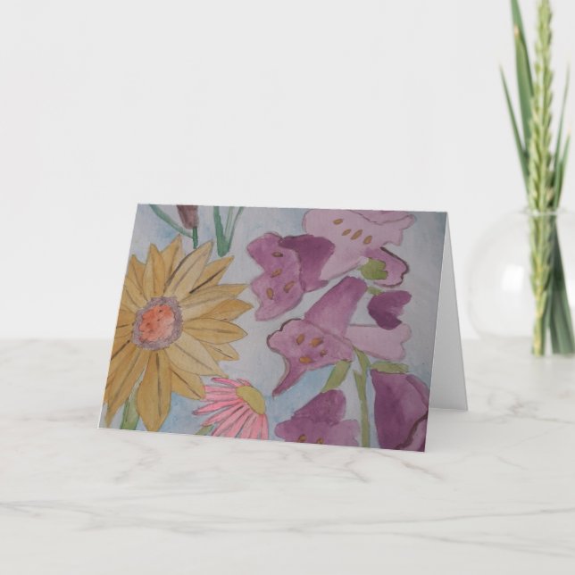 Tarjeta de felicitación del Jardín de la Cabaña de (Anverso)