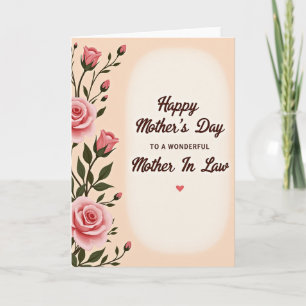 Tarjeta de Felicitación del Jardín de Rosas