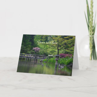 Tarjeta de felicitación del Jardín Japonés