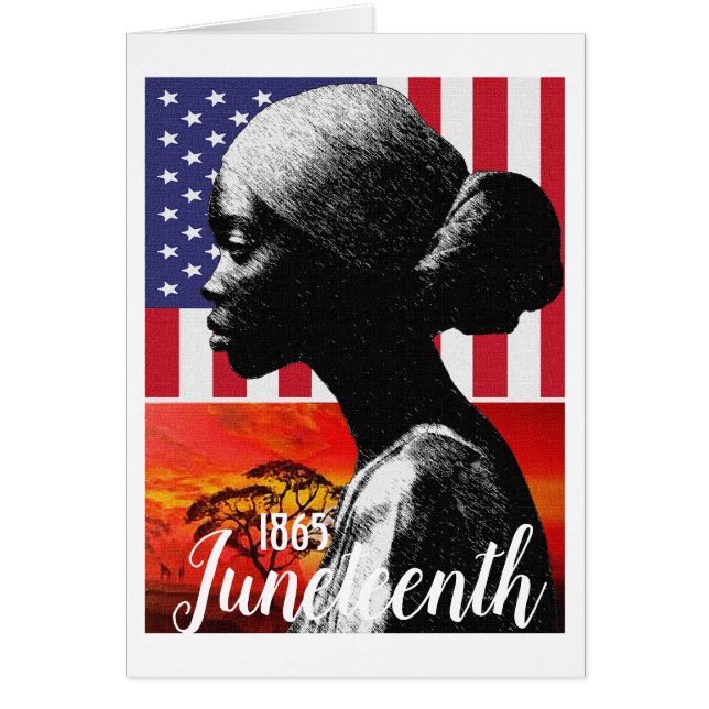 Tarjeta de felicitación del Juneteenth de 1865 (Frente)