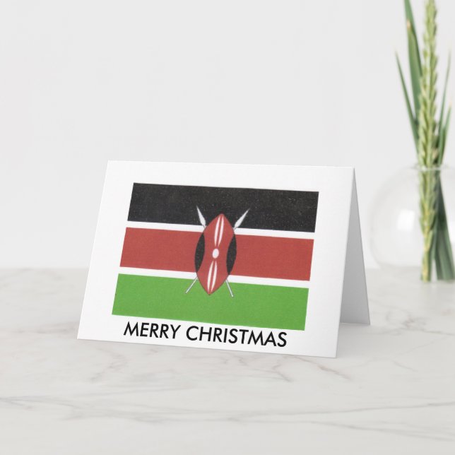 tarjeta de felicitación del kenyan (Anverso)