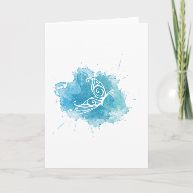 Tarjeta de felicitación del logotipo de la (Anverso)