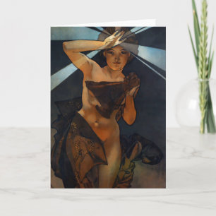 Tarjeta de felicitación del lucero del alba de