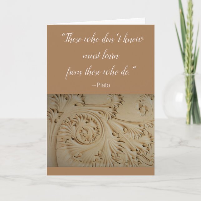 Tarjeta de felicitación del Maestro de Educación (Anverso)