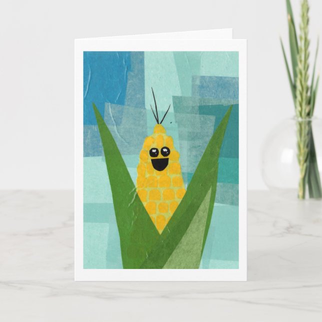 Tarjeta de felicitación del maíz (Anverso)