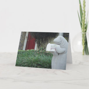 Tarjeta de felicitación del Manatee