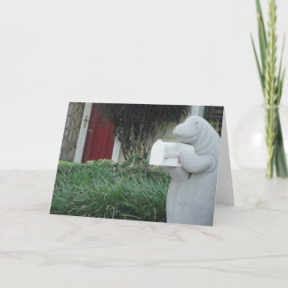 Tarjeta de felicitación del Manatee