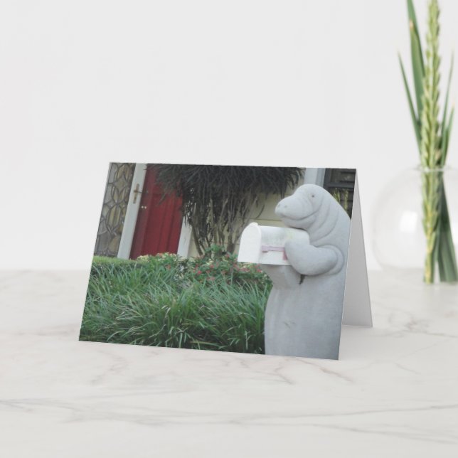 Tarjeta de felicitación del Manatee (Anverso)