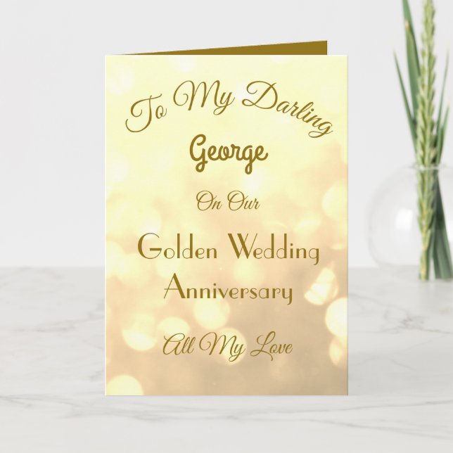 Tarjeta de felicitación del marido del Aniversario (Anverso)