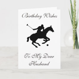 TARJETA DE FELICITACIÓN DEL MARIDO DEL POTRO DE