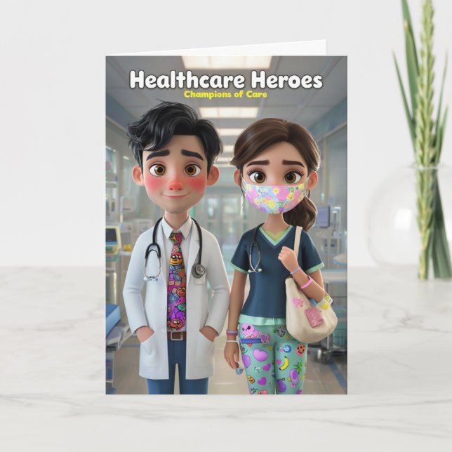 Tarjeta de felicitación del médico (Anverso)