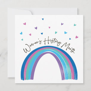 Tarjeta de felicitación del mes de la historia de 