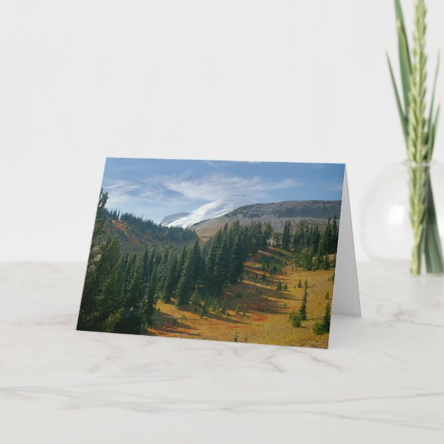 Tarjeta de felicitación del Monte Rainier (Anverso)