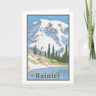 Tarjeta de felicitación del Monte Rainier del