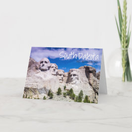 Tarjeta de felicitación del Mt Rushmore
