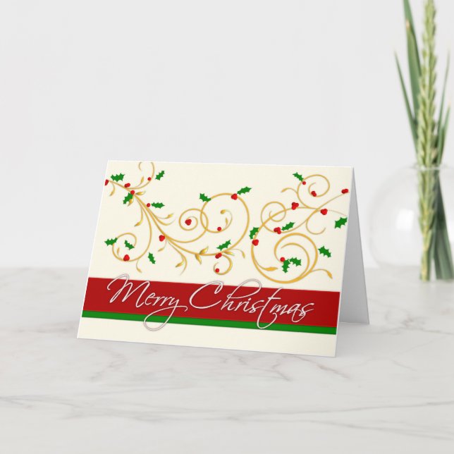 Tarjeta de felicitación del navidad (Anverso)
