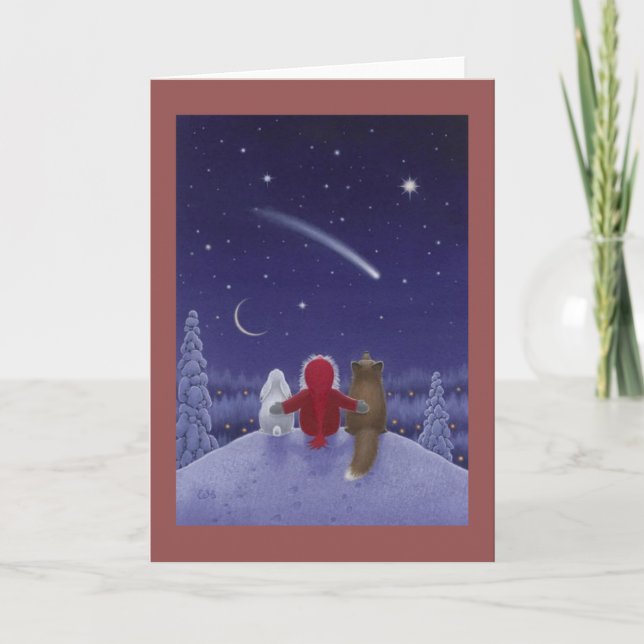 Tarjeta de felicitación del navidad (Anverso)