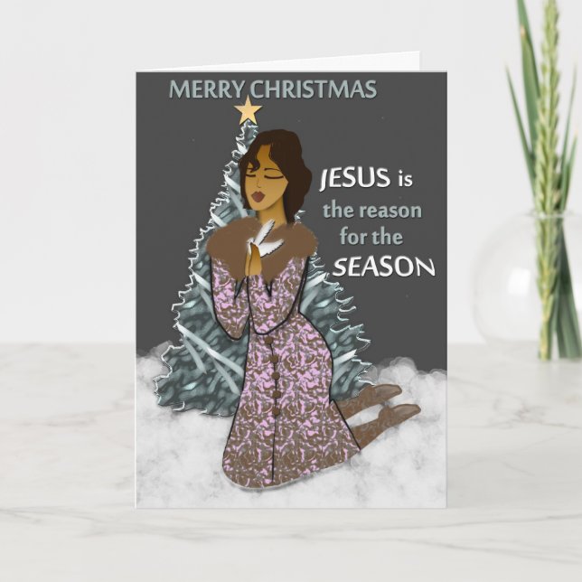 Tarjeta de felicitación del navidad (Anverso)