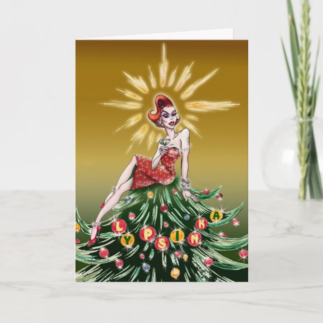 Tarjeta de felicitación del navidad #3 (saludo (Anverso)