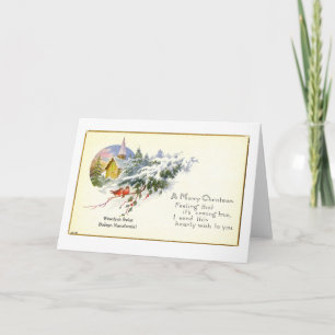 Tarjeta de felicitación del navidad (CA 1920)