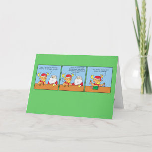Tarjeta de felicitación del navidad con la