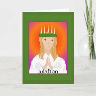 Tarjeta de felicitación del navidad de Julafton St