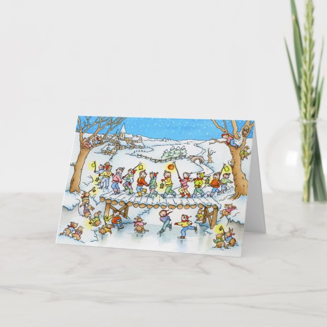 Tarjeta de felicitación del navidad de la (Anverso)