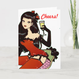 Tarjeta de felicitación del navidad de la Feliz