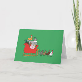 Tarjeta de felicitación del navidad de la granja