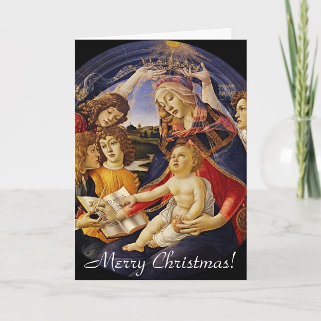 Tarjeta de felicitación del navidad de Madonna del (Anverso)