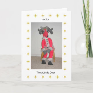 Tarjeta de felicitación del navidad del autismo