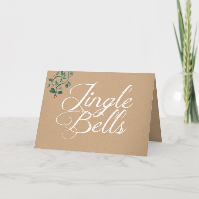 Tarjeta de felicitación del navidad del día de (Anverso)