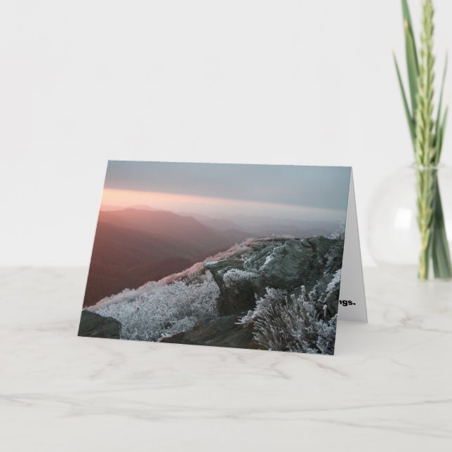 Tarjeta de felicitación del navidad del hielo de (Anverso)