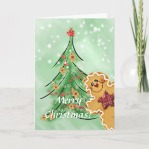 Tarjeta de felicitación del navidad del hombre de