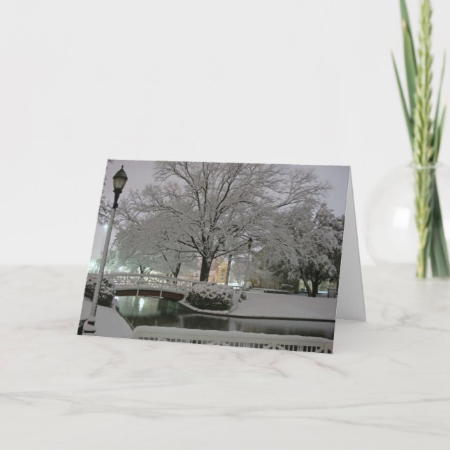 Tarjeta de felicitación del navidad del parque (Anverso)