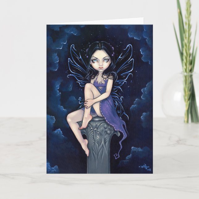 Tarjeta de felicitación del "Nightshade divino" (Anverso)