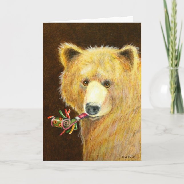 Tarjeta de felicitación del oso (Anverso)