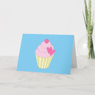 Tarjeta de felicitación del paisaje azul illusima