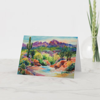 Tarjeta de felicitación del paisaje de Arizona