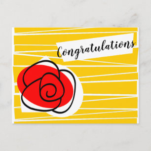 Tarjeta de felicitación del paisaje de la Rosa Esp