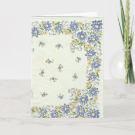 Tarjeta de felicitación del pañuelo del vintage