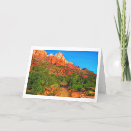 Tarjeta de felicitación del Parque Nacional Zion